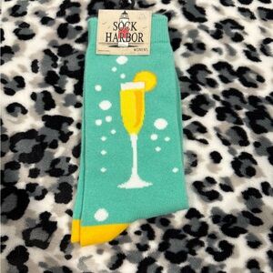 Teal and Yellow women’s Socks